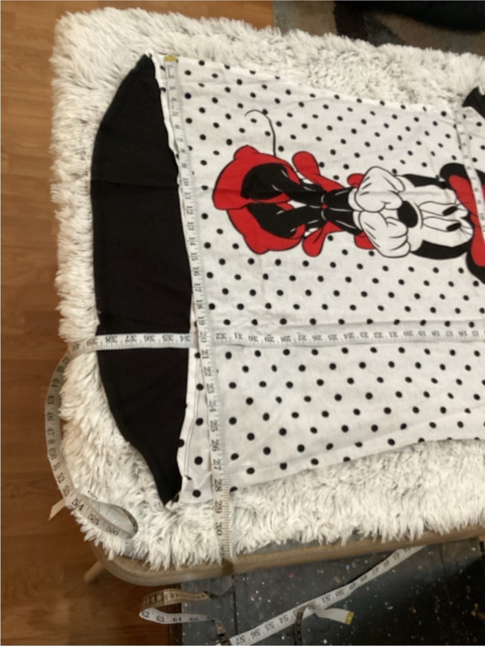 Disney Minnie Mouse Polka Dot Sleep Shirt Nightgown Lounge Tee Size 1X/2X - Picture 7 of 11